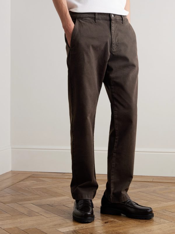 Aden 1923 Straight-Leg Organic Cotton-Blend Twill Chinos - FR