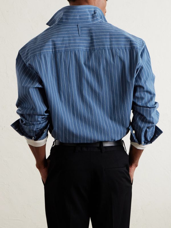 Reed 50032 Striped Organic Cotton Shirt - BK Reed 50032 Striped Organic Cotton Shirt - BK