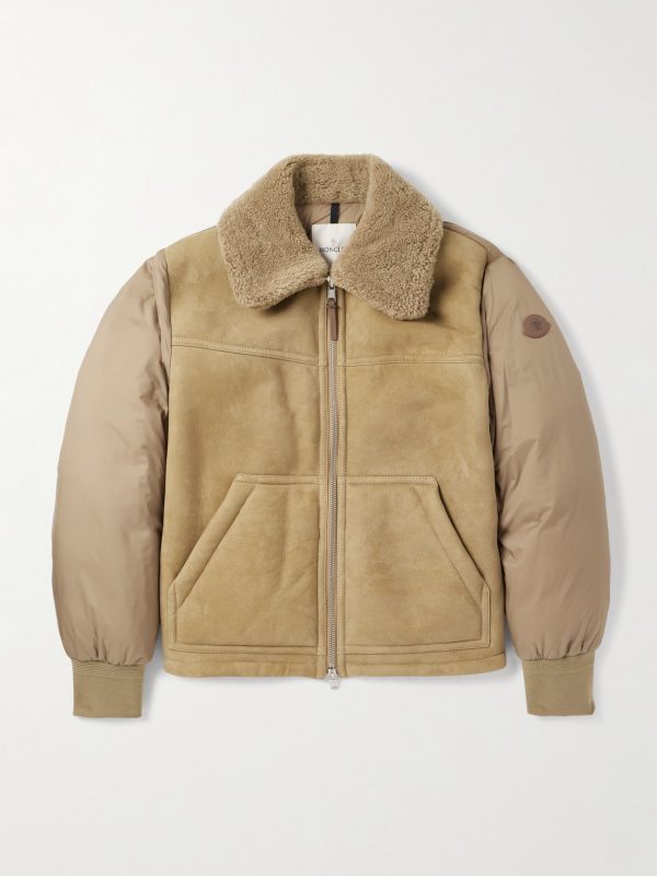 Tonnay Shearling-Trimmed Suede Down Jacket Tonnay Shearling-Trimmed Suede Down Jacket