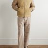 Tonnay Shearling-Trimmed Suede Down Jacket - OU Tonnay Shearling-Trimmed Suede Down Jacket - OU