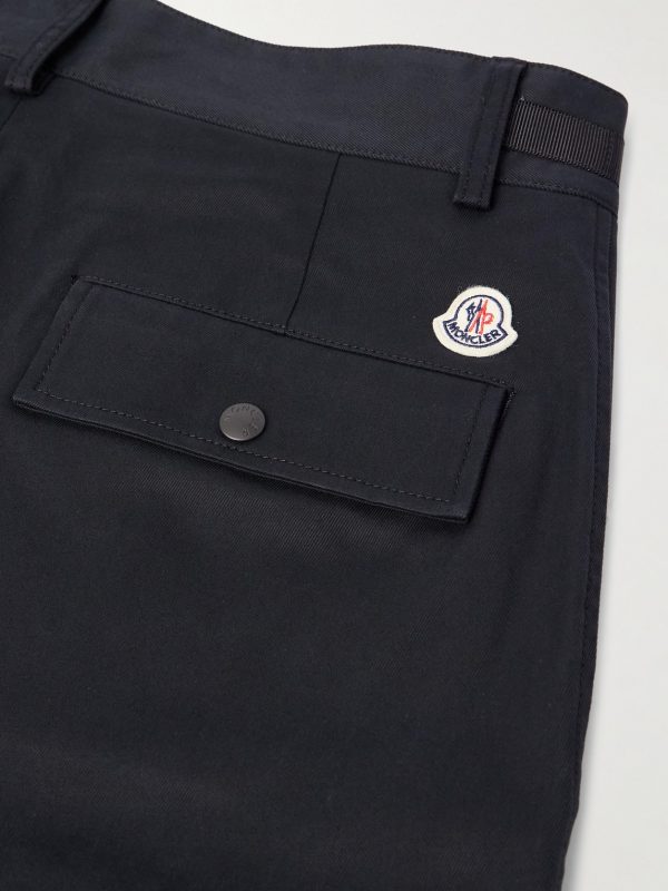 Straight-Leg Pleated Stretch-Cotton Gabardine Cargo Trousers - CU Straight-Leg Pleated Stretch-Cotton Gabardine Cargo Trousers - CU