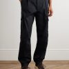 Straight-Leg Pleated Stretch-Cotton Gabardine Cargo Trousers - FR Straight-Leg Pleated Stretch-Cotton Gabardine Cargo Trousers - FR