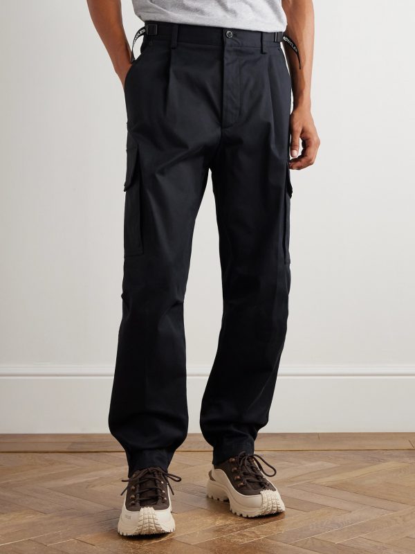 Straight-Leg Pleated Stretch-Cotton Gabardine Cargo Trousers - FR Straight-Leg Pleated Stretch-Cotton Gabardine Cargo Trousers - FR