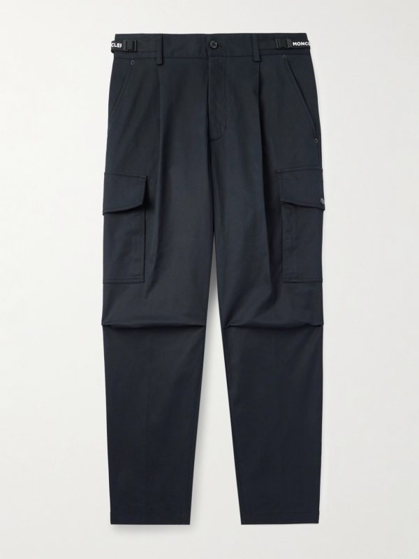 Straight-Leg Pleated Stretch-Cotton Gabardine Cargo Trousers Straight-Leg Pleated Stretch-Cotton Gabardine Cargo Trousers
