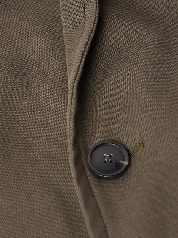 Stretch-Cotton Shell Trench Coat - CU