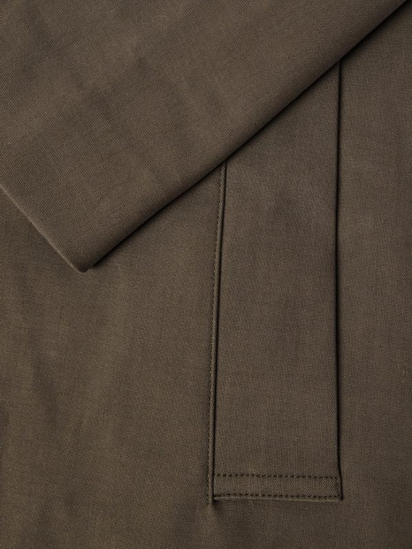 Stretch-Cotton Shell Trench Coat - E1