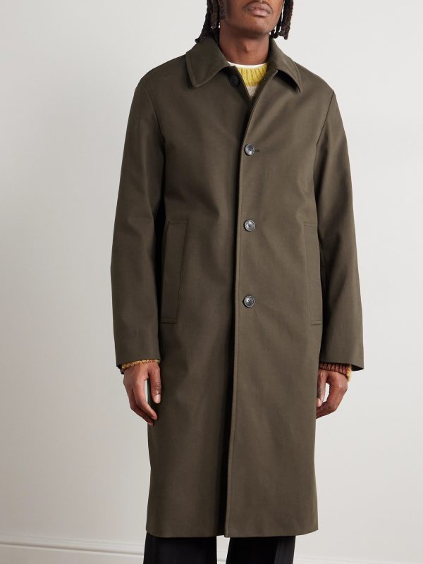 Stretch-Cotton Shell Trench Coat - FR