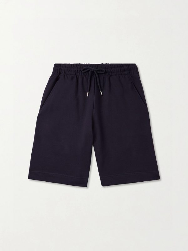 Wide-Leg Cotton-Jersey Drawstring Shorts Wide-Leg Cotton-Jersey Drawstring Shorts