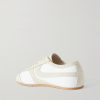 Suede-Trimmed Leather Sneakers - BK