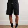 Wide-Leg Cotton-Jersey Drawstring Shorts - FR