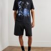 Wide-Leg Cotton-Jersey Drawstring Shorts - OU