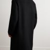 Oversized Double-Breasted Wool-Blend Twill Coat - BK