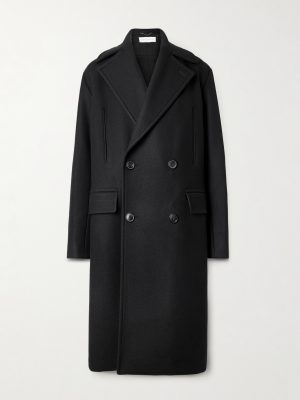 Oversized Double-Breasted Wool-Blend Twill Coat Oversized Double-Breasted Wool-Blend Twill Coat