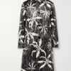 Printed Coated-Shell Trench Coat Printed Coated-Shell Trench Coat