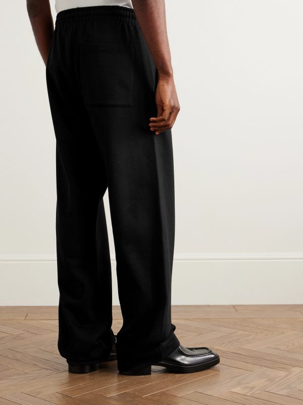 Straight-Leg Cotton-Jersey Sweatpants - BK