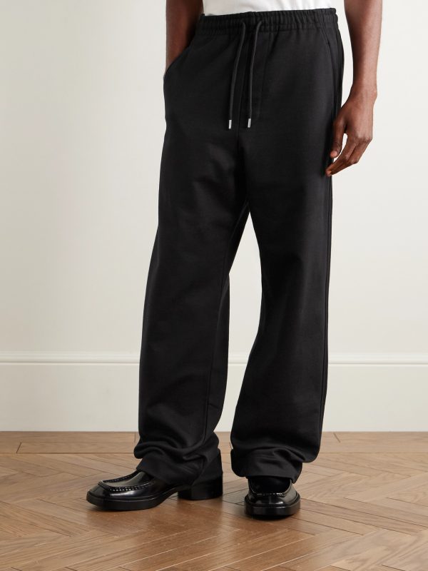 Straight-Leg Cotton-Jersey Sweatpants - FR