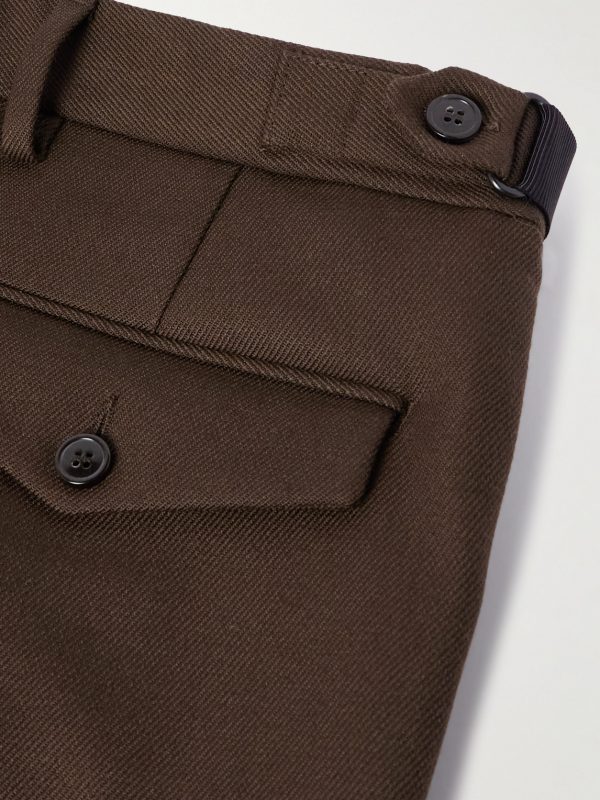 Tapered Double-Faced Wool-Twill Trousers - CU Tapered Double-Faced Wool-Twill Trousers - CU