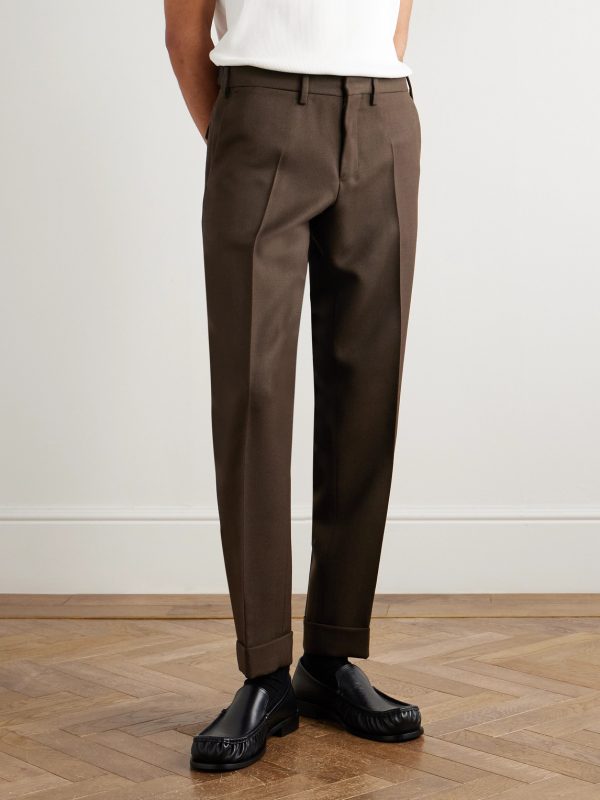 Tapered Double-Faced Wool-Twill Trousers - FR Tapered Double-Faced Wool-Twill Trousers - FR
