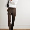 Tapered Double-Faced Wool-Twill Trousers - OU Tapered Double-Faced Wool-Twill Trousers - OU