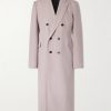 Double-Breasted Wool-Twill Coat