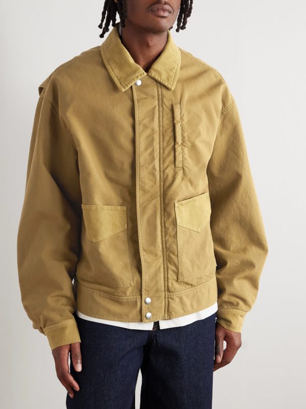 Twill-Trimmed Cotton Jacket - FR Twill-Trimmed Cotton Jacket - FR