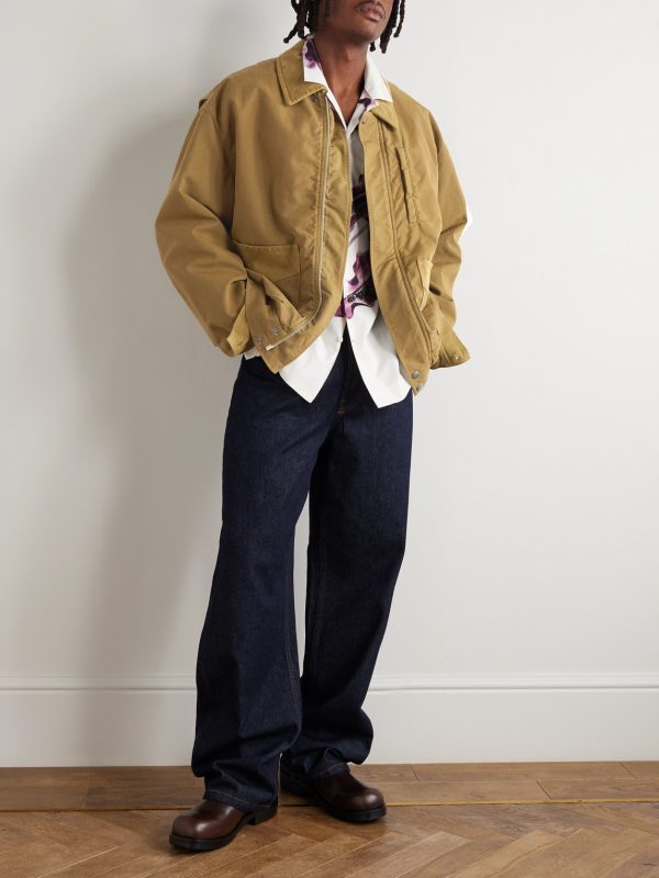 Twill-Trimmed Cotton Jacket - OU Twill-Trimmed Cotton Jacket - OU