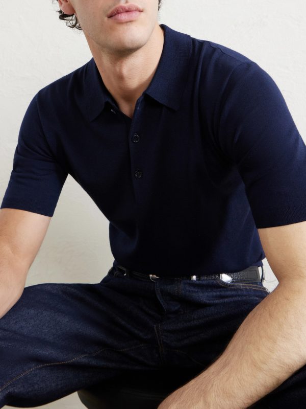 Merino Wool Polo Shirt - CU Merino Wool Polo Shirt - CU