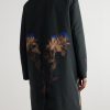 Printed wool-blend coat - BK Printed wool-blend coat - BK