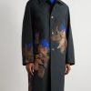 Printed wool-blend coat - FR Printed wool-blend coat - FR