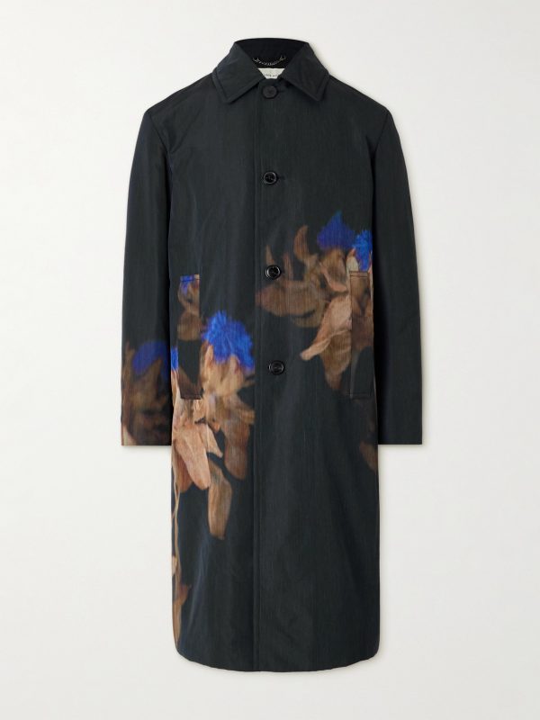Printed wool-blend coat Printed wool-blend coat