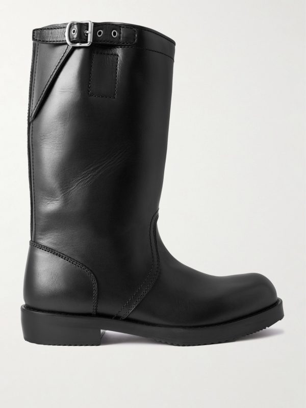 Buckled Leather Boots