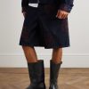 Buckled Leather Boots - OU