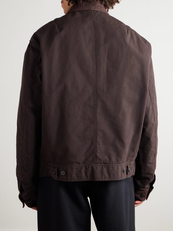 Twill-Trimmed Cotton Jacket - BK