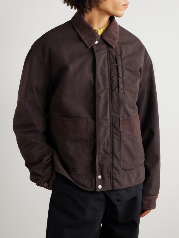 Twill-Trimmed Cotton Jacket - FR