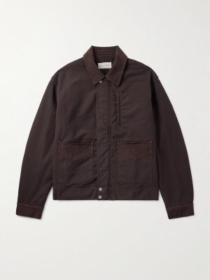 Twill-Trimmed Cotton Jacket