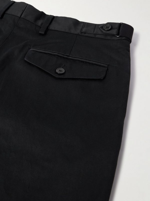 Tapered Cotton-Satin Trousers - CU Tapered Cotton-Satin Trousers - CU