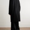 Wool-Blend Twill Coat - BK Wool-Blend Twill Coat - BK