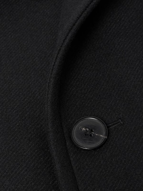 Wool-Blend Twill Coat - CU Wool-Blend Twill Coat - CU