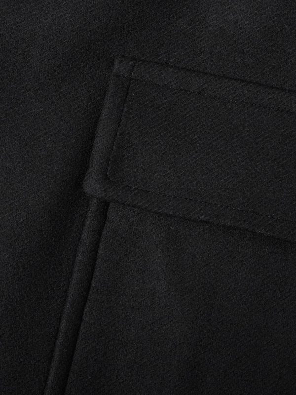 Wool-Blend Twill Coat - E1 Wool-Blend Twill Coat - E1