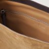 Leather-Trimmed Suede Messenger Bag - E1 Leather-Trimmed Suede Messenger Bag - E1