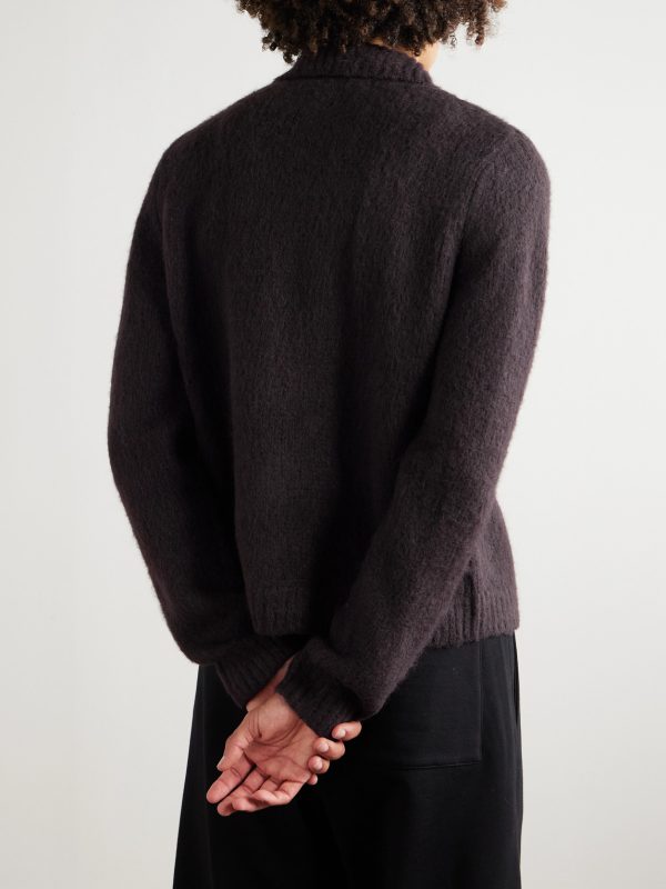 Alpaca-Blend Cardigan - BK Alpaca-Blend Cardigan - BK