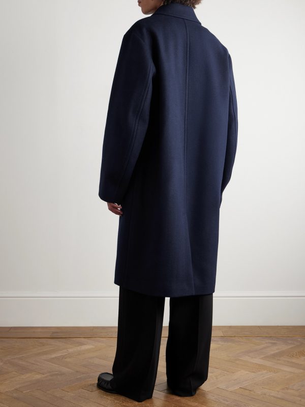 Wool-Blend Twill Coat - BK