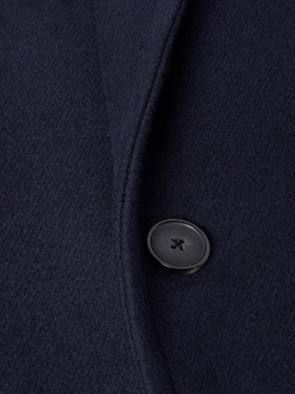 Wool-Blend Twill Coat - CU