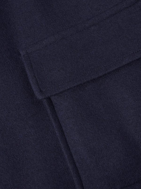 Wool-Blend Twill Coat - E1