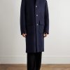 Wool-Blend Twill Coat - FR
