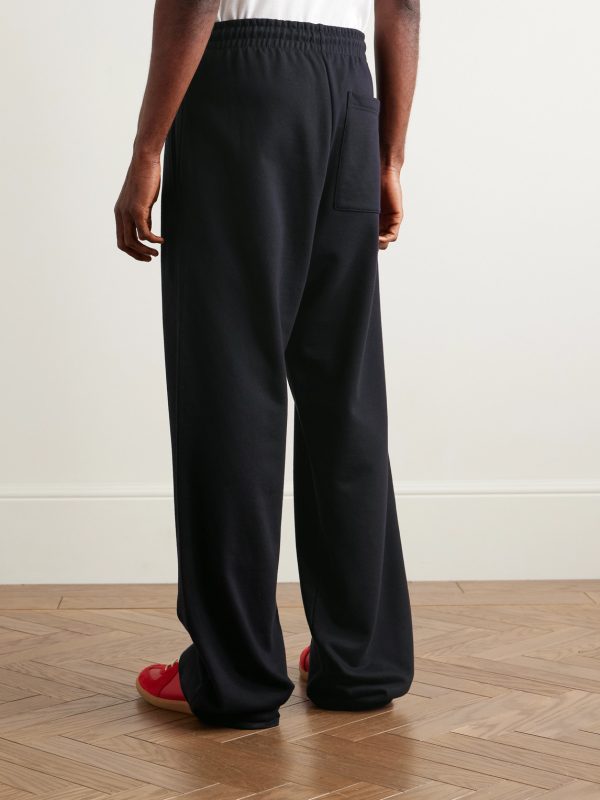 Straight-Leg Cotton-Jersey Sweatpants - BK