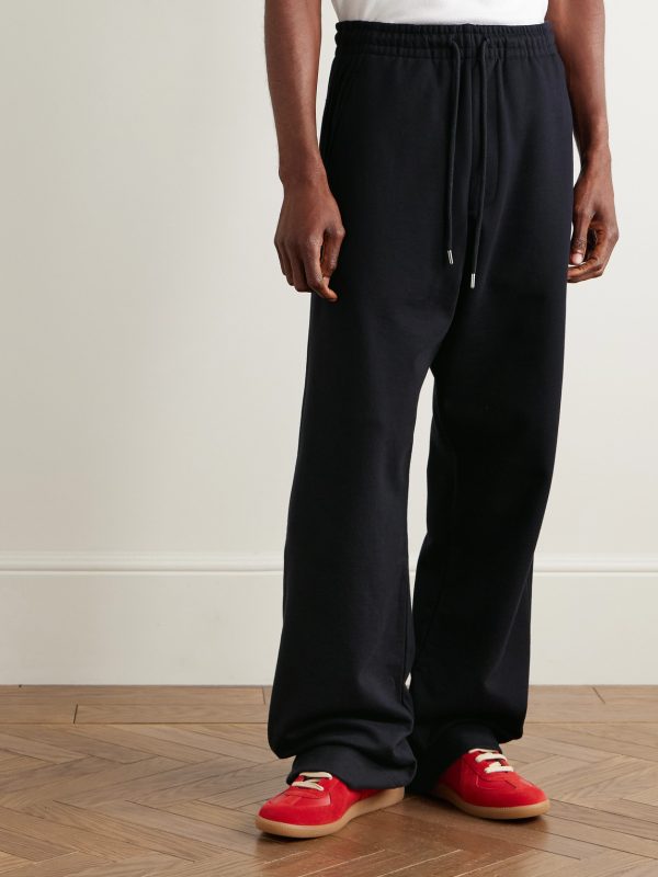 Straight-Leg Cotton-Jersey Sweatpants - FR
