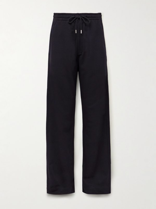 Straight-Leg Cotton-Jersey Sweatpants