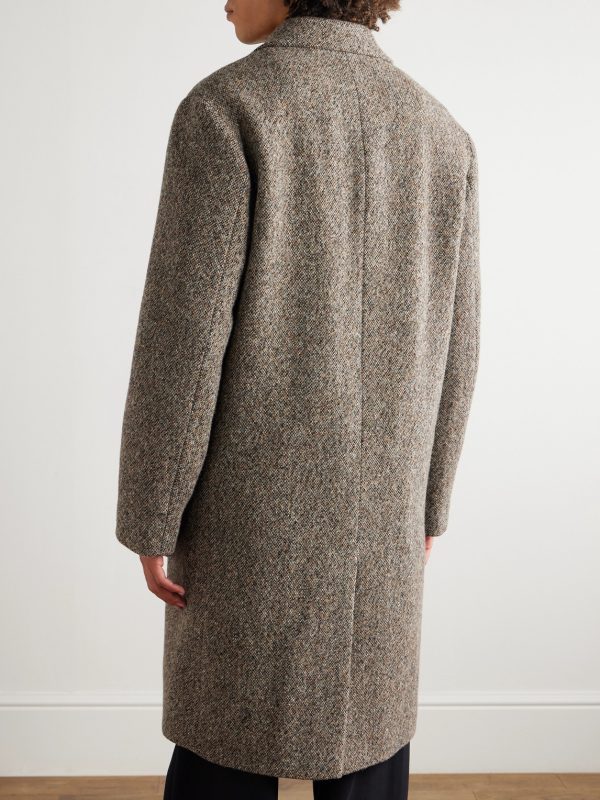 Wool-Blend Tweed Overcoat - BK Wool-Blend Tweed Overcoat - BK
