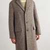 Wool-Blend Tweed Overcoat - FR Wool-Blend Tweed Overcoat - FR